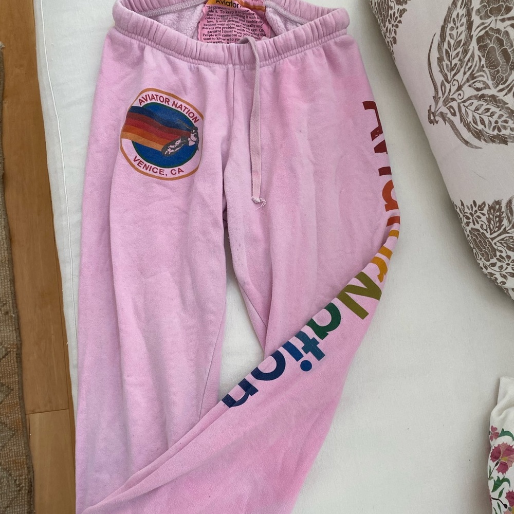 AV light pink sweats